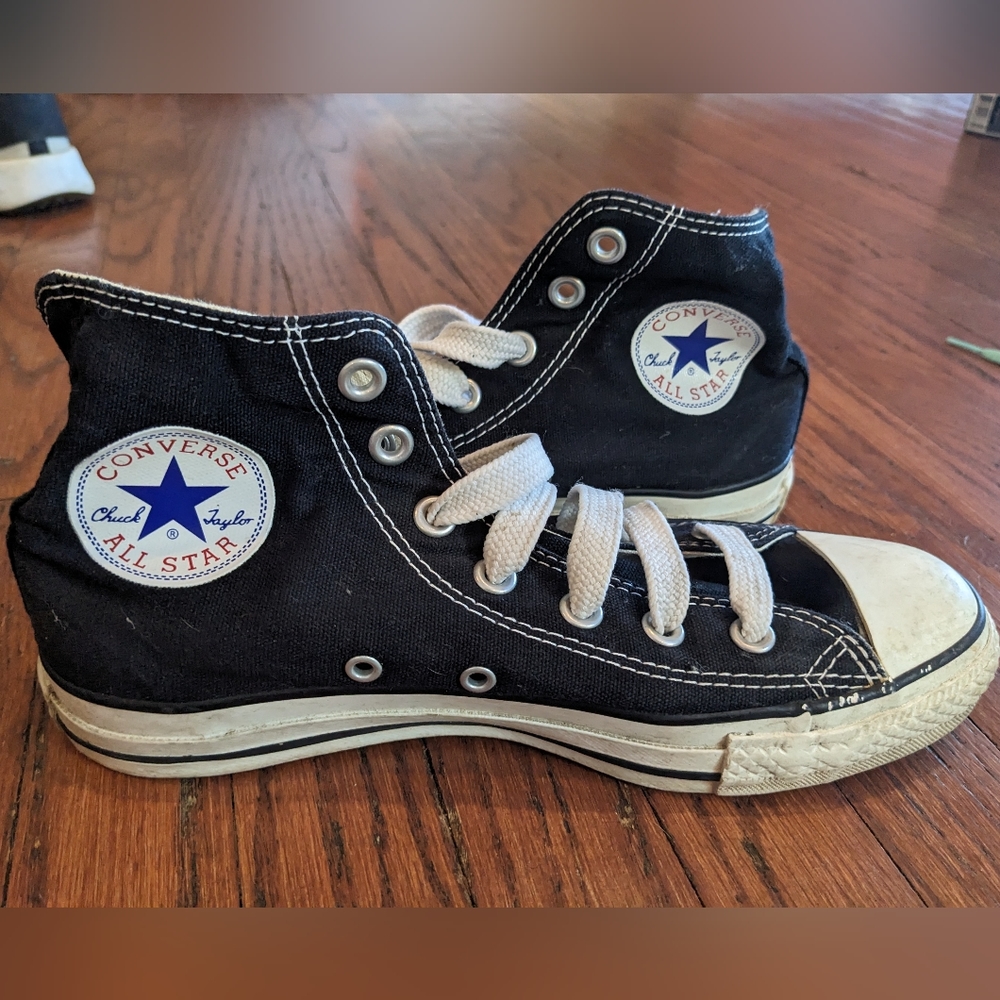 High top black chucks